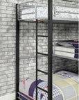 Aubrey Triple Twin Metal Bunk Bed with Modular Corner Design