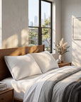 Aeris Memory Foam Pillow, Set of 2 Bed Pillows with Removable Cover and Pressure-Relieving Support by FOA