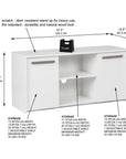 Modern Minimalistic TV Stand with Storage