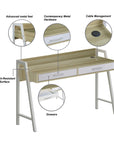 Modern Two-Tone Writing Desk
