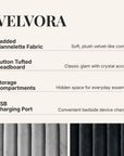 Velvora Glam Bed