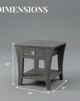 Amity Transitional End Table
