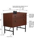 Heritage Walnut File Cabinet