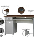 *fix SKU* Classic Gray Workstation Desk