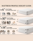 Lunara Fiberglass-Free Memory Foam Mattress in a Box - Firm Support, Cooling Cover, CertiPUR-US Certified