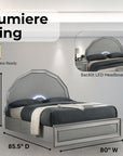 Lumiere Aurora Contemporary Bed