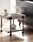 Industrial Style End Table