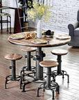 Industrial Counter Height Swivel Bar Chairs(2 Packs)