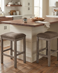 Gumboro Rustic Counter Height Stools, Set of 2