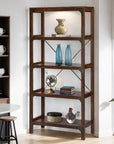 Industrial Rustic Wood Bookcase