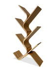 Contemporary Bamboo Multiple Layers Diagonal Open Shelves