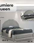 Lumiere Aurora Contemporary Bed