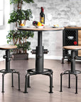 Foskey Industrial Counter Height Swivel Stools