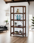 Industrial Rustic Wood Bookcase