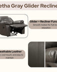 Letha Transitional Glider Recliner