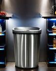 Touch Free Stainless Steel 13 Gallon