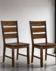 Industrial Classic Solid Wood Dining Chairs (2 per pack)