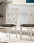French Country Transitional Wood Side Chairs (2 Pack)