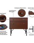 Heritage Walnut File Cabinet