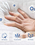 Lunara Gel Memory Cooling CertiPUR-US Fiberglass Free Foam Mattress