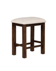 Rustic Oak Finish Solid Wood Stools (Sets of 2)