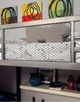 Ballarat Modern L-Shaped Metal Triple Twin Bunk Bed