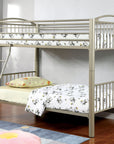 Lovia Modern Metal Twin-Over-Full Bunk Bed