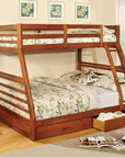 California Modern Bunk Bed - Twin/Twin or Twin/Full with Storage