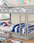 California Modern Bunk Bed - Twin/Twin or Twin/Full with Storage