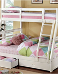 California Modern Bunk Bed - Twin/Twin or Twin/Full with Storage