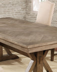Julia Rustic Farmhouse 9-Piece Dining Set