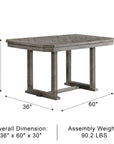 Valenza Rustic Dining Table