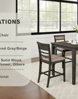 Ragnold Transitional Dining Set, 5 Pieces