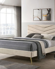 Vivar Mid-Century Modern Tufted Bed