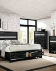 Chrissy Modern Silver Tone Accent 4-Piece Bedroom Set