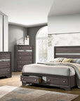 Chrissy Modern Silver Tone Accent 4-Piece Bedroom Set