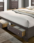 Chrissy Modern Silver Tone Accent 4-Piece Bedroom Set