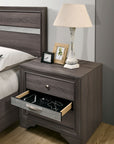 Chrissy Modern Silver Tone Accent 4-Piece Bedroom Set