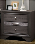 Chrissy Modern Silver Tone Accent 4-Piece Bedroom Set