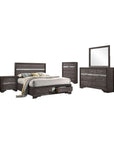 Livia Contemporary Bedroom Set, 5 Pieces