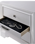 Chrissy Modern Silver Tone Accent 4-Piece Bedroom Set