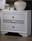 Chrissy Modern Silver Tone Accent 4-Piece Bedroom Set