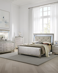 Allegra Contemporary Bedroom Set, 5 Pieces