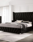 Vienzelle Hollywood-Inspired Vintage Wingback Upholstered Bed