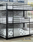 Carolyn Triple Twin or Full Metal Decker Bunk Bed