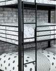 Carolyn Triple Twin or Full Metal Decker Bunk Bed