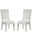 Lucia Di Notte Traditional Side Chair, Set of 2