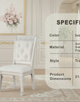 Lucia Di Notte Traditional Side Chair, Set of 2