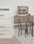 Wexton Transitional Dining Set, 5 Pieces