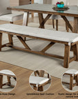 Alvone Rustic Bench